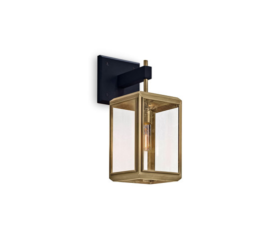 Lantern | Lilac Wall - Small - Antique Brass & Clear Glass | Wall lights | J. Adams & Co