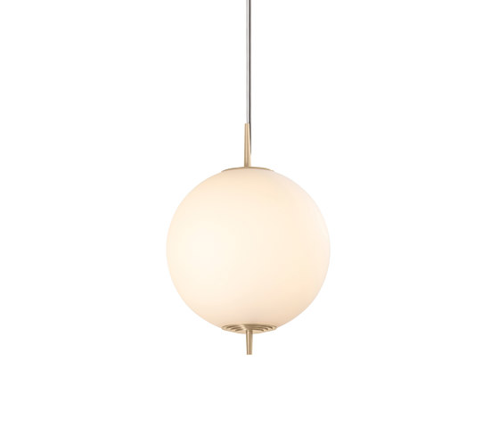 Nova | Globe Pendant - Satin Brass | Pendelleuchten | J. Adams & Co