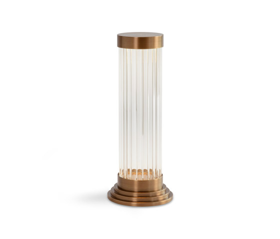 Porto | Portable Table Light - Antique Brass | Tischleuchten | J. Adams & Co