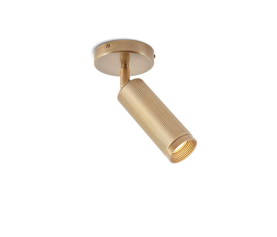 Spot | Single Ceiling Light - Satin Brass | Lampade plafoniere | J. Adams & Co