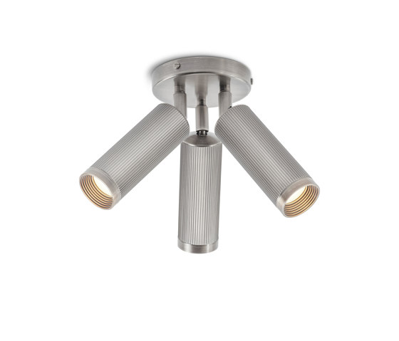 Spot | Triple Ceiling Light - Satin Nickel | Deckenleuchten | J. Adams & Co