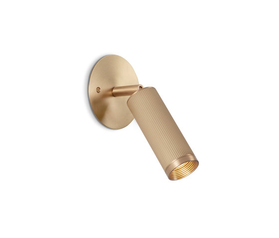 Spot | UnSwitched Wall Light - Satin Brass | Lámparas de pared | J. Adams & Co