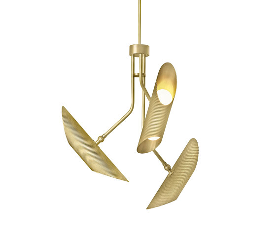 Vector | Pendant - Satin Brass | Suspended lights | J. Adams & Co
