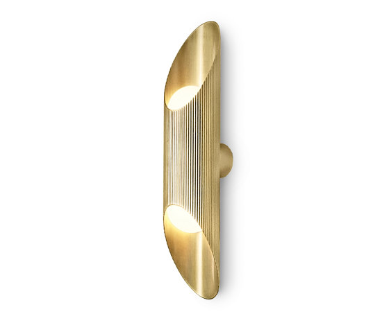 Vector | Wall Light - Satin Brass | Lampade parete | J. Adams & Co