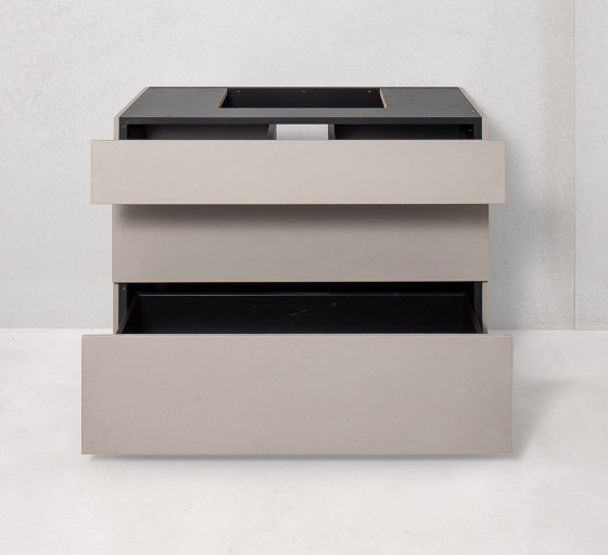 dade PURE 90 (drawers) washstand furniture | Vanity units | Dade Design AG concrete works Beton