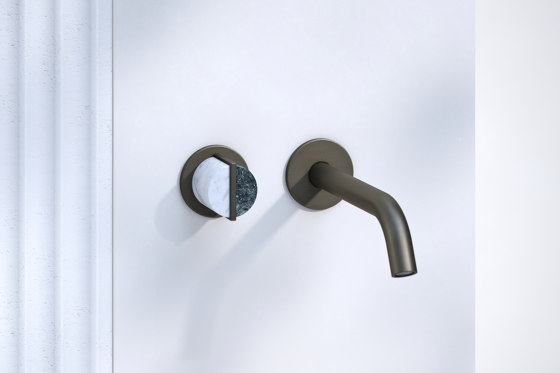 Wall Mounted 2 Hole Basin Platform with Long Spout | Wash basin taps | Varied Forms