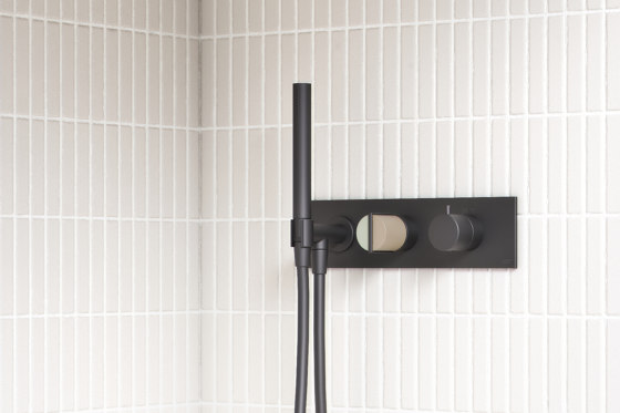 Wall Mounted Thermostatic Shower Mixer Platform with 2/3 Way Diverter and Handshower | Robinetterie de douche | Varied Forms
