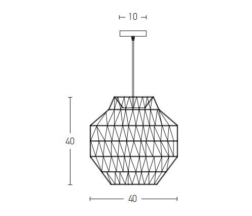 Decorative Bamboo | 20236 | Lampade sospensione | ALPHABET by Zambelis