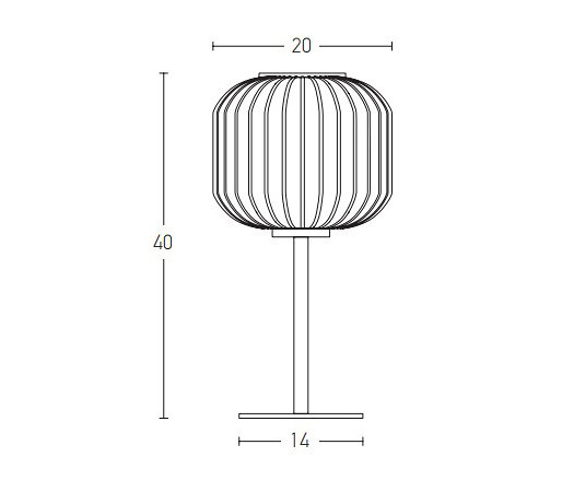 Decorative Table | 20252 | Tischleuchten | ALPHABET by Zambelis