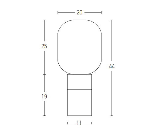 Decorative Table | 20253 | Tischleuchten | ALPHABET by Zambelis