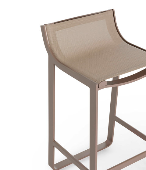 Flat Textil Counter Stool with Backrest | Counter stools | GANDIABLASCO