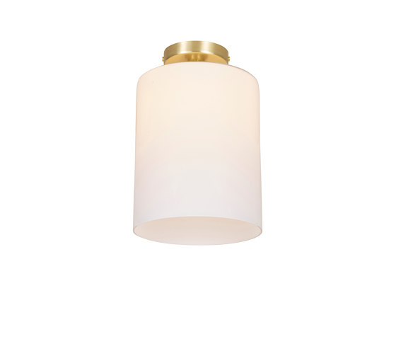 Brompton Size 2,Ceiling Light, Satin Brass, Opal Glass | Ceiling lights | Original BTC
