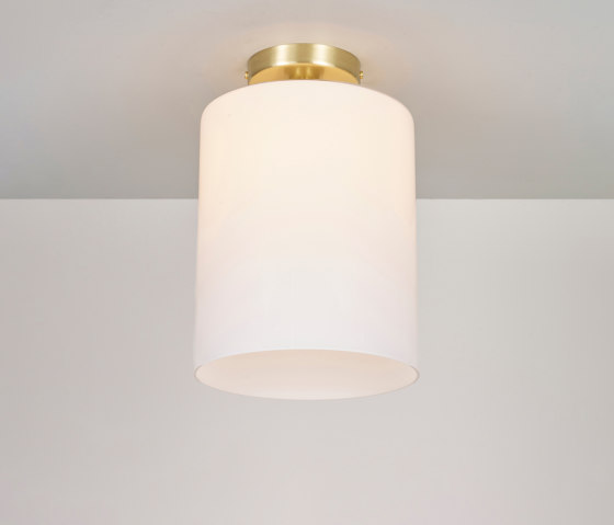 Brompton Size 3, Ceiling Light, Satin Brass, Opal Glass | Lampade plafoniere | Original BTC
