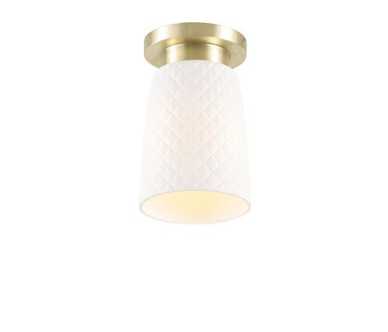 Oxford 1 Bone China, Ceiling Light, Satin Brass | Lámparas de techo | Original BTC