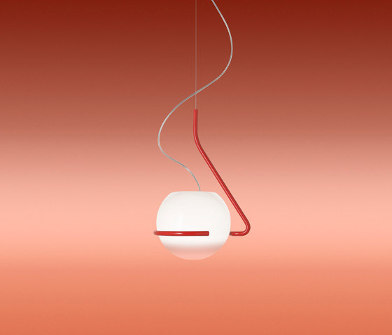 Tonda suspension small orange | Suspended lights | Foscarini