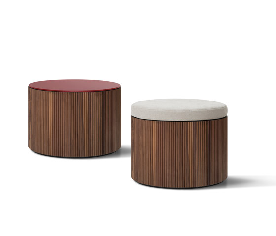 Drum Coffee table with sitting cushion | Poufs | LEMA