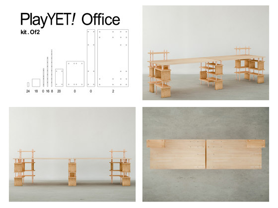 Play YET ! Kit Office 2 | Étagères | Smarin