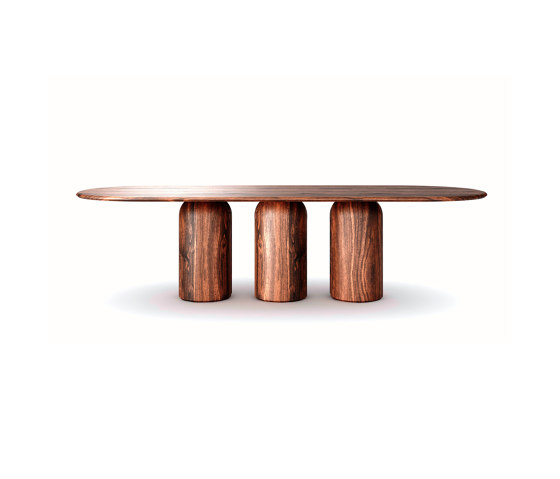 Oco Dining Table - Medium Oval - Walnut | Tables de repas | Luteca