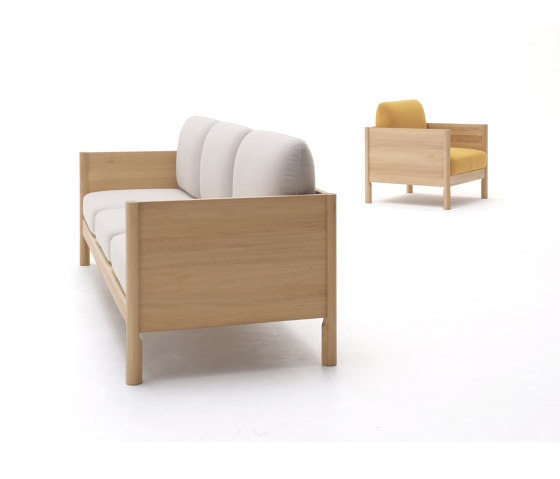 Castor Lobby Sofa 1-Seater | Armchairs | Karimoku New Standard