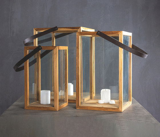 Kanso | Canyon Teak Lanterns Set of 3 | Windlichter | Set Collection