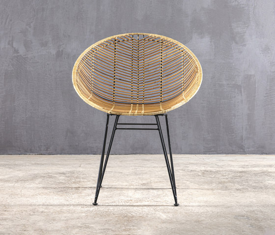 Kanso | Sakura Dining Chair Rattan Natural | Sedie | Set Collection