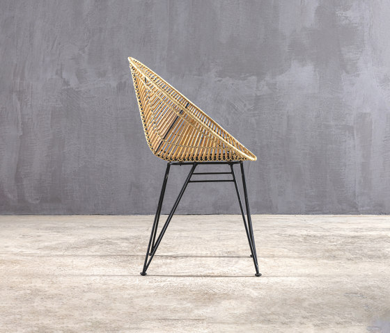 Kanso | Sakura Dining Chair Rattan Natural | Sillas | Set Collection