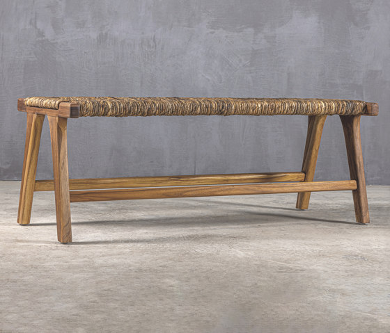 Kanso | Vermont Bench 125 Teakwood Natural Banana | Benches | Set Collection