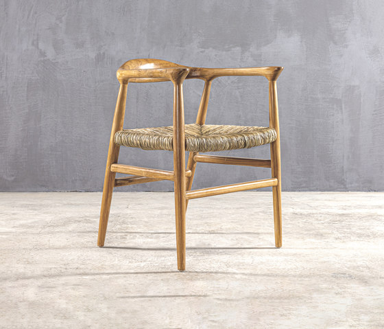 Slow | Straw Armchair Teak | Armchairs | Set Collection