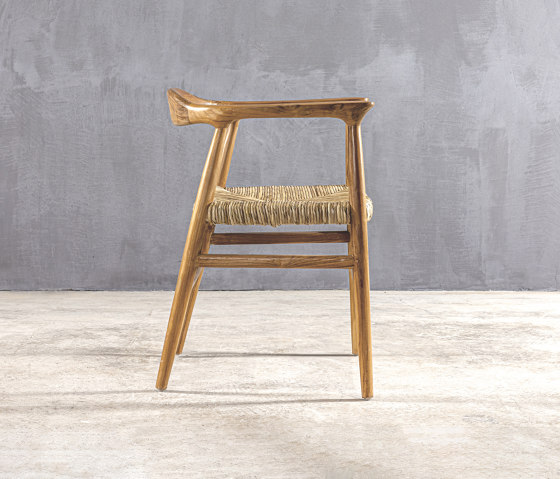 Slow | Straw Armchair Teak | Sillones | Set Collection