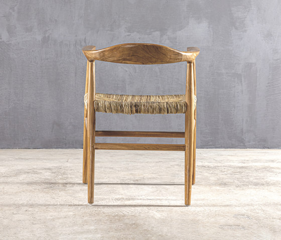 Slow | Straw Armchair Teak | Sillones | Set Collection