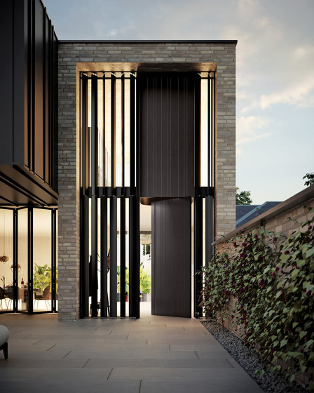 Synua | Puerta blindada con revestimientos de aluminio | Puertas de las casas | Oikos – Architetture d’ingresso
