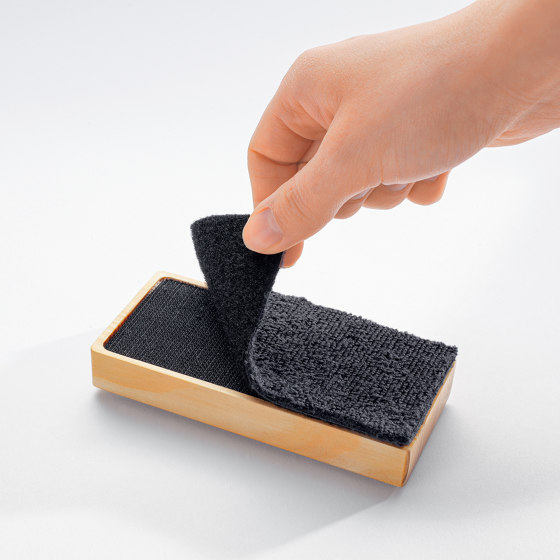Wooden board eraser, magnetic, 13 x 6 cm | Desk accessories | Sigel