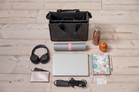 Desk Sharing Bag M, dunkelgrau, 36 x 28 cm |  | Sigel