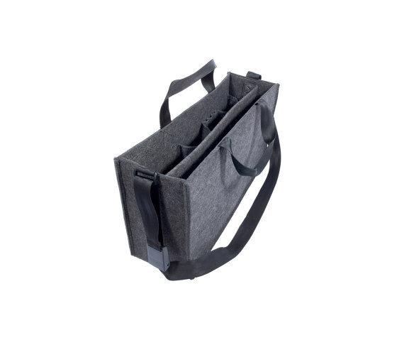 Bolsa de escritorio compartido L, gris oscuro, 50 x 28 cm |  | Sigel