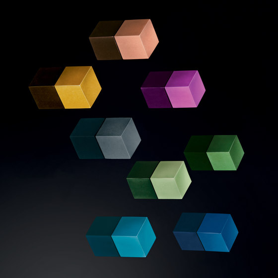 Magneti SuperDym C5 "Strong", Cube-Design, grigio, kupfer, gold, 3 pezzi | Cancelleria | Sigel