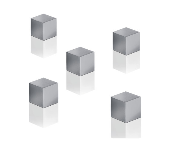 Aimants SuperDym C5 "Strong", Cube-Design, gris argent, 5 pièces | Accessoires de bureau | Sigel
