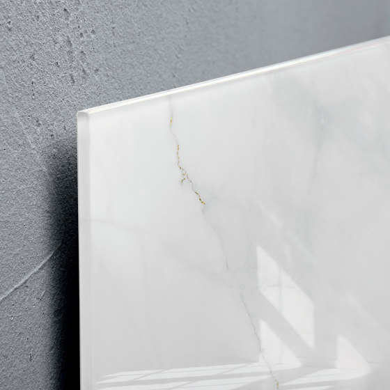 Glas-Magnettafel Artverum, Design Marble & Gold, 91 x 46 cm | Flipcharts / Tafeln | Sigel