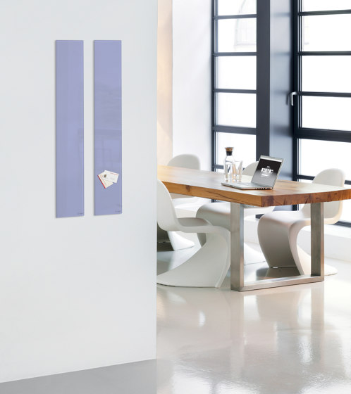 Magnetic glass board Artverum, lavender, 12 x 78 cm | Flip charts / Writing boards | Sigel