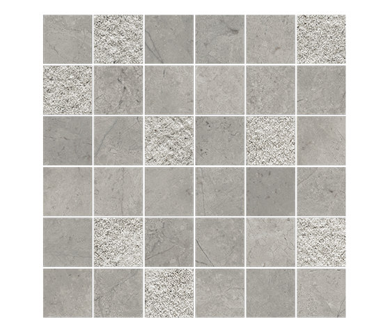 PIETRA D'ORVIETO Cenere - Blended Mosaic 30x30 | Ceramic tiles | Tagina