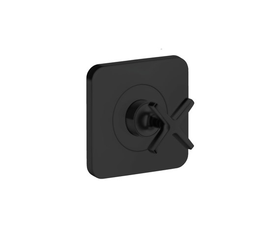 AXOR Citterio E Shut-off valve 120/120 for concealed installation | matt black | Shower controls | AXOR