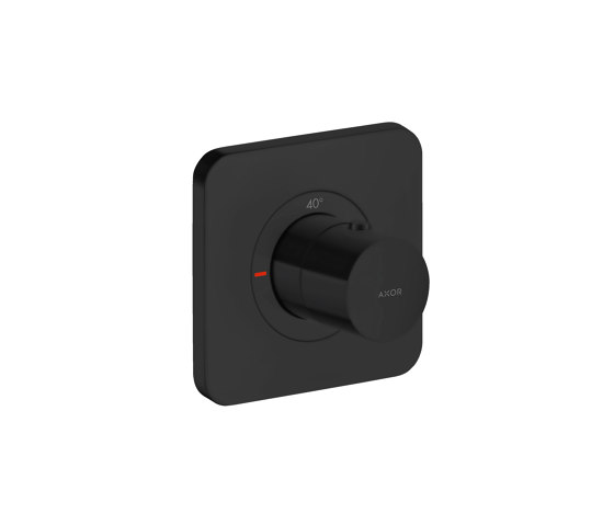 AXOR Citterio E Thermostat 120/120 for concealed installation | matt black | Shower controls | AXOR