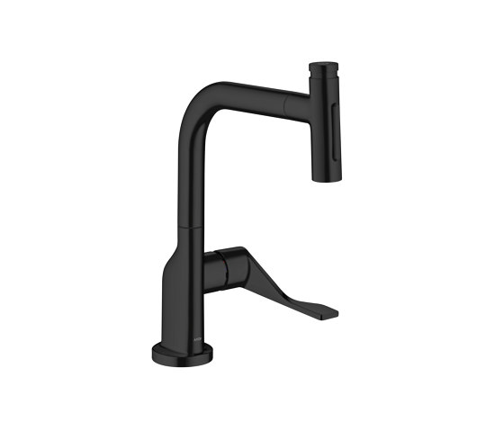 AXOR Citterio Single lever kitchen mixer Select 230 2jet with pull-out spray and sBox | matt black | Kitchen taps | AXOR