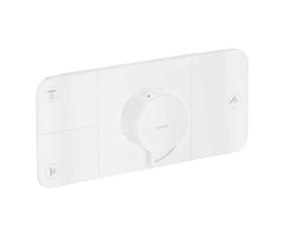 AXOR One
Thermostatmodul Unterputz für 3 Verbraucher | Mattweiß | Duscharmaturen | AXOR