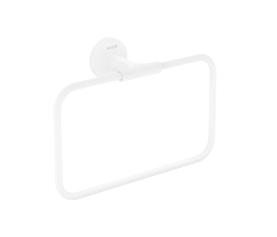 AXOR Universal Circular Accessories 
Porta asciugamano ad anello | Bianco Opaco | Portasciugamani | AXOR