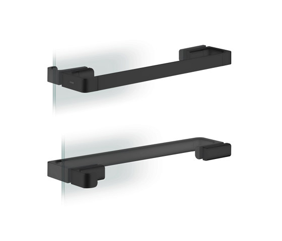 AXOR Universal Softsquare Accessories Shower door handle 444 mm | matt black | Bathroom accessories | AXOR