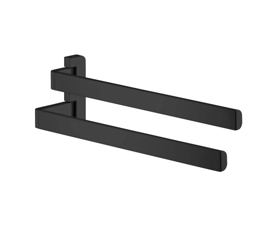 AXOR Universal Softsquare Accessories Towel holder twin-handle | matt black | Towel rails | AXOR