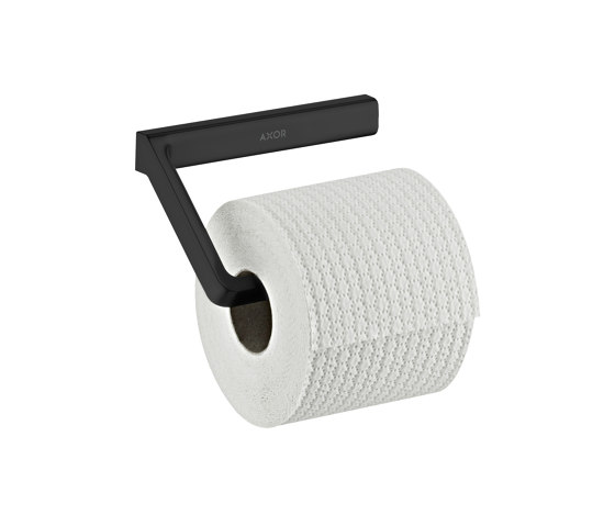 AXOR Universal Softsquare Accessories
Toilettenpapierhalter mit Deckel | Mattschwarz | Toilettenpapierhalter | AXOR
