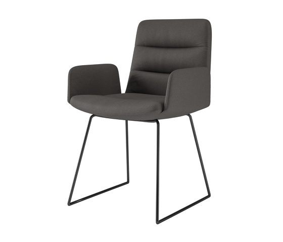 Consento I Tivoli 4-foot chair, metal, optional armrests | Sedie | Assmann Büromöbel