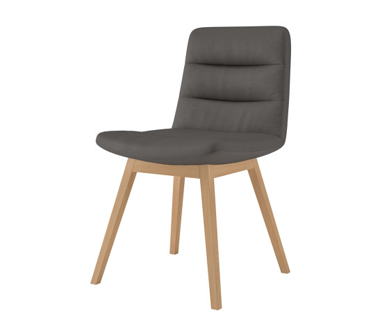 Consento I Tivoli 4-foot chair, wood | Chairs | Assmann Büromöbel