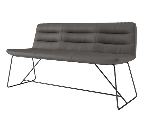 Consento I Tivoli 3-seater bench frame, metal | Benches | Assmann Büromöbel